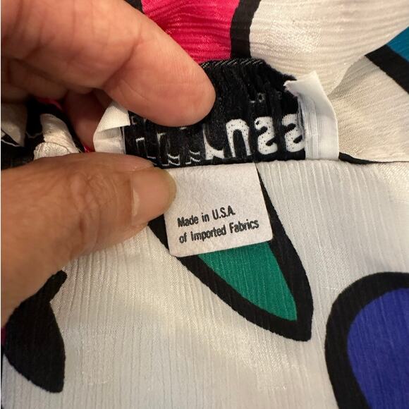 Colorful Abstract Button Down Shirt - Picture 9 of 9